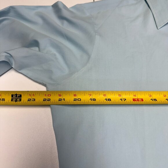 Givenchy Monsieur Button Up Long Sleeve Shirt Mens L/XL 22x29 Blue - Picture 8 of 9